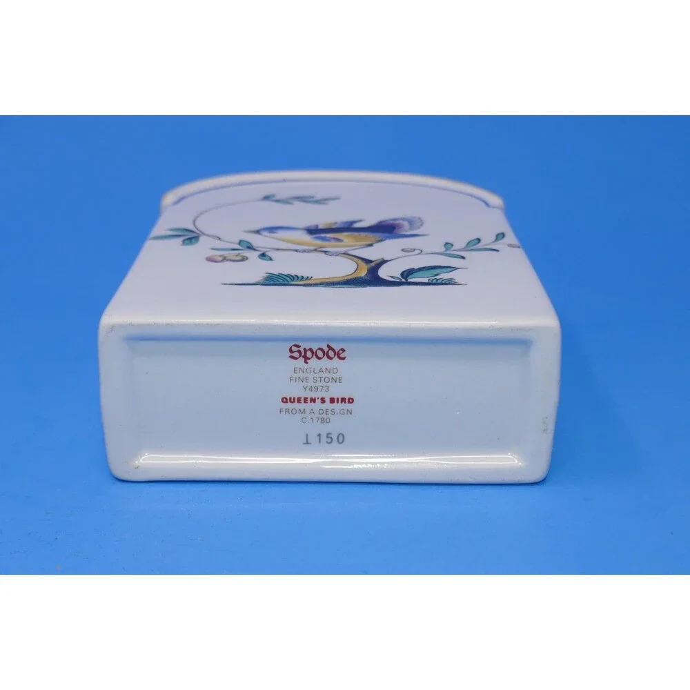 Copeland 1950s Spode Queen's Bird Tea Caddy with Lid (#Y4973) Made in England